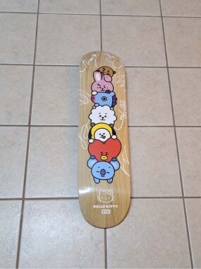 BT21 x Hello Kitty Sanrio Collaborative Skateboard Deck